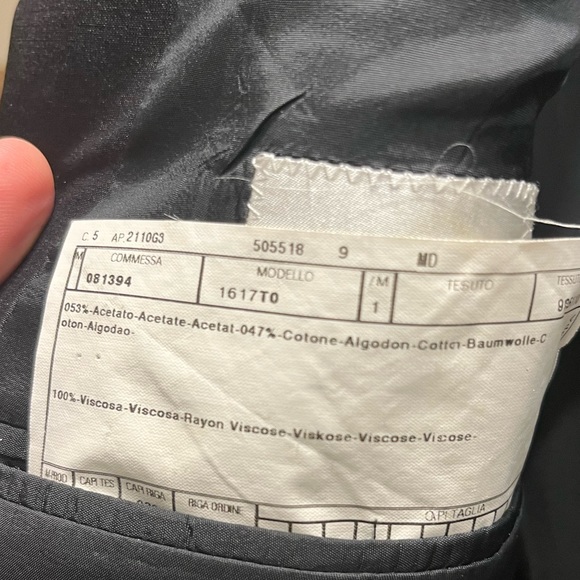 ARMANI COLLEZIONI made in Italy, black tie dinner jacket men’s 42R - Picture 8 of 15